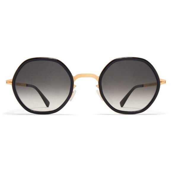 New MYKITA Lite Black Round Alya A16 946 Sunglasses Women - Picture 2 of 4